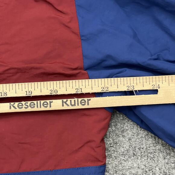 Chubbies Beach Club Jacket Mens Large Red Blue Reversible Fleece Pullover Anorak - Picture 9 of 10